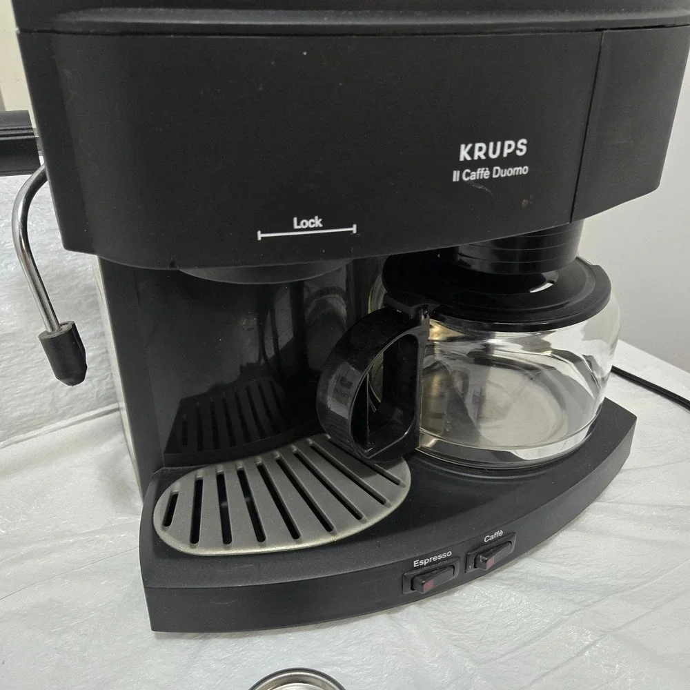 Krups Il Caffe Duomo Coffee Espresso Machine Combo Black 985-42 Tested